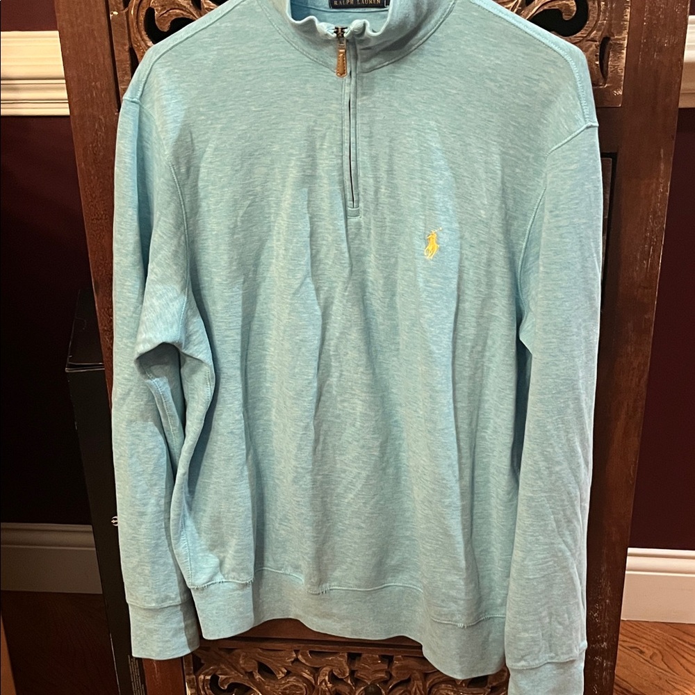 Ralph Lauren Sky Blue Quarter-Zip Pullover